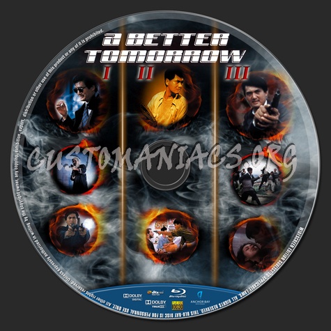 A Better Tomorrow Trilogy (1986/1987/1989) blu-ray label