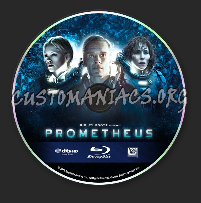 Prometheus blu-ray label