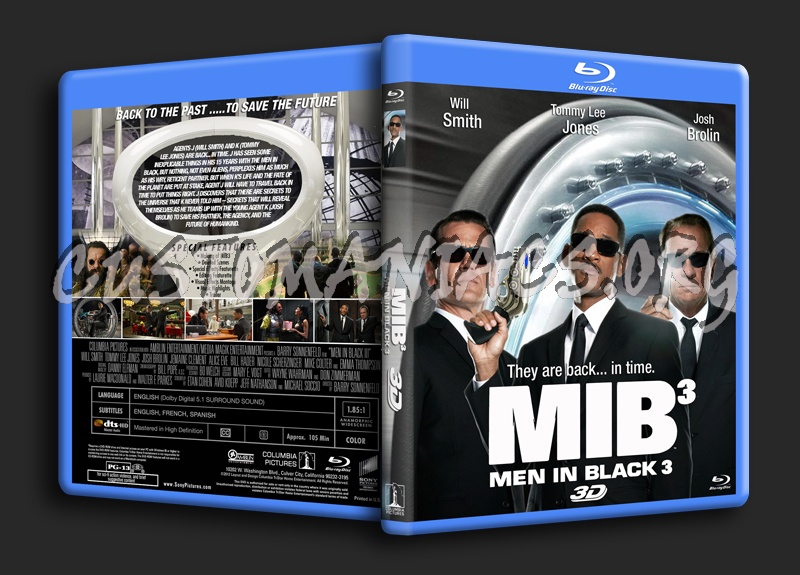 Men In Black III (3) 3D blu-ray cover
