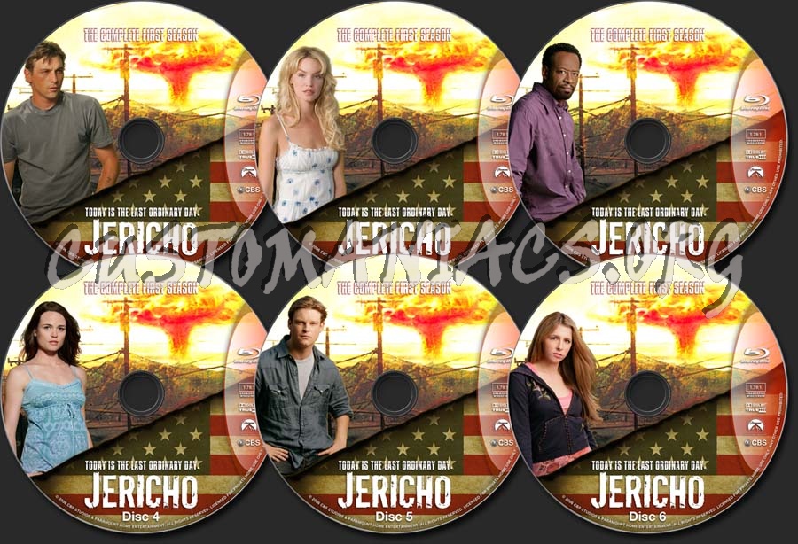 JERICHO Season 1 blu-ray label