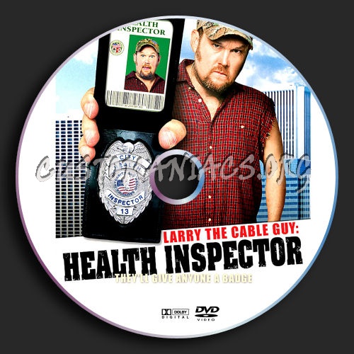 Larry The Cable Guy Health Inspector dvd label