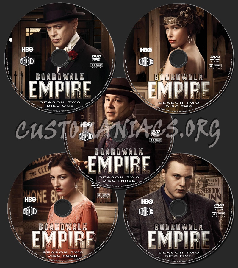 Boardwalk Empire - Season 2 dvd label