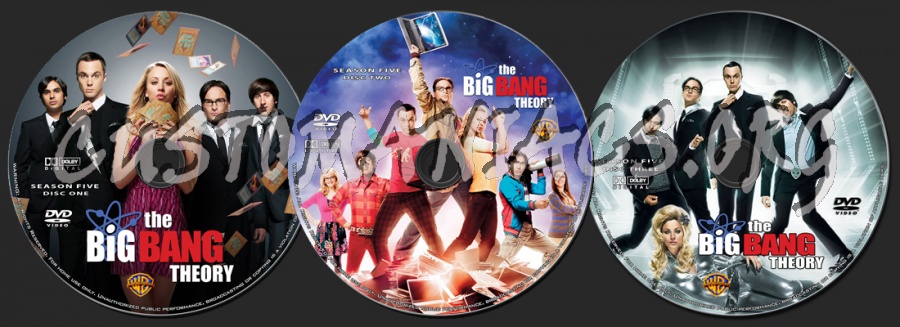 The Big Bang Theory - Season 5 dvd label
