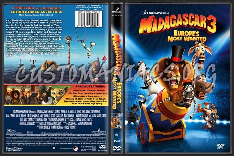 Madagascar 3: Europe's Most Wanted dvd cover