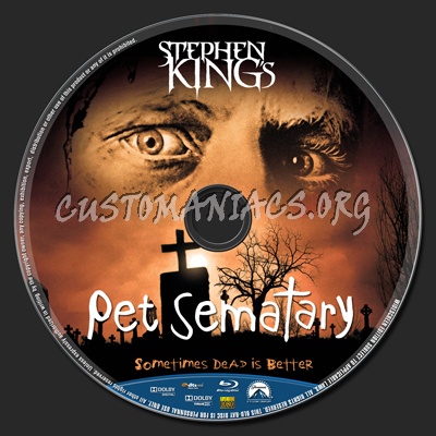 Pet Sematary blu-ray label