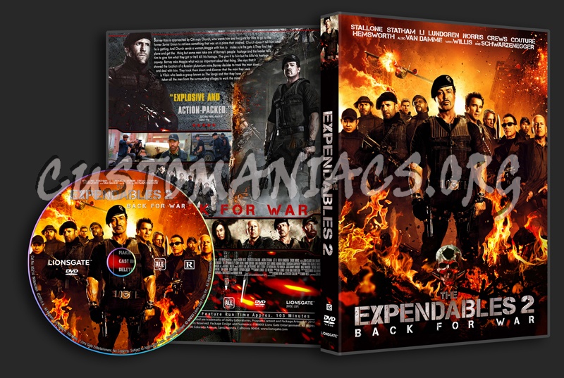 The Expendables 2 dvd cover