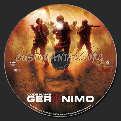Code Name Geronimo dvd label