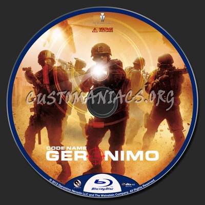 Code Name Geronimo blu-ray label