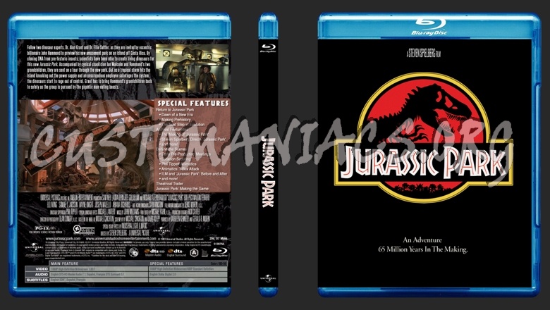 Jurassic Park Trilogy blu-ray cover