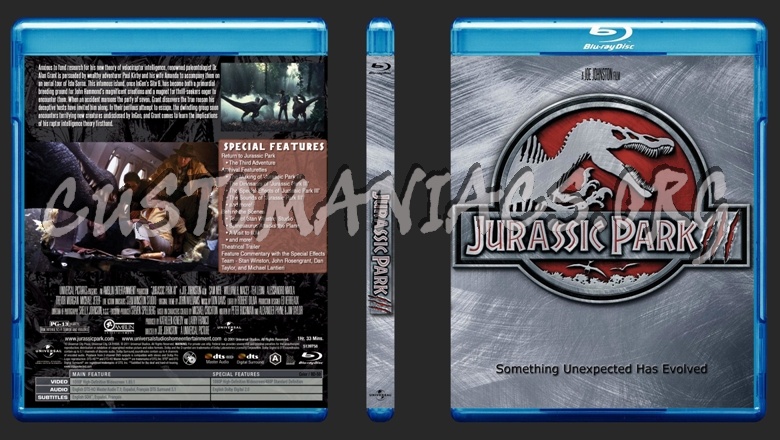 Jurassic Park Trilogy blu-ray cover