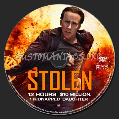 Stolen dvd label