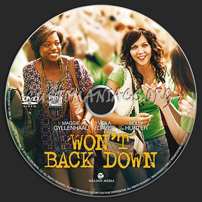 Won't Back Down dvd label