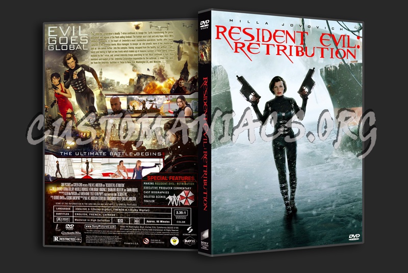 Resident Evil: Retribution dvd cover