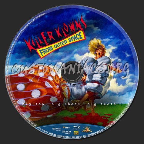 Killer Klowns From Outer Space blu-ray label