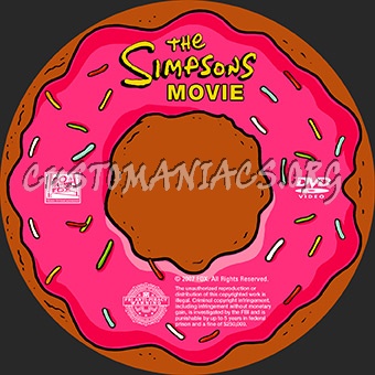 The Simpsons Movie dvd label