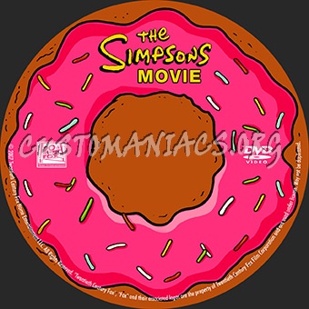 The Simpsons Movie dvd label