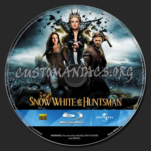 Snow White and the Huntsman blu-ray label