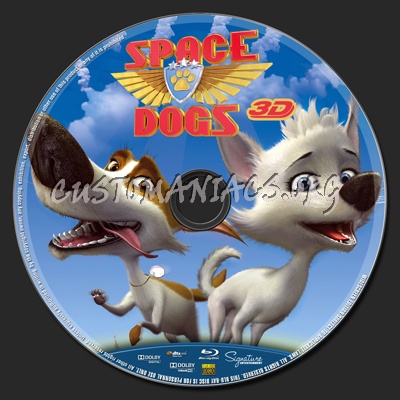 Space Dogs 3D blu-ray label