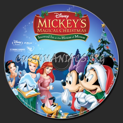 Mickey's Magical Christmas Snowed In At The House of Mouse blu-ray label