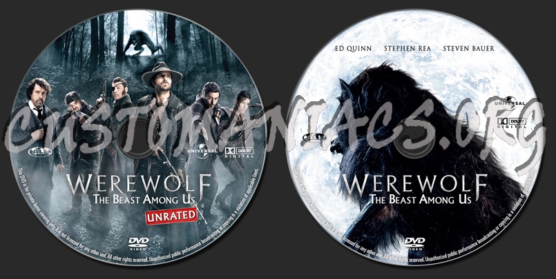 Werewolf The Beast Among Us dvd label