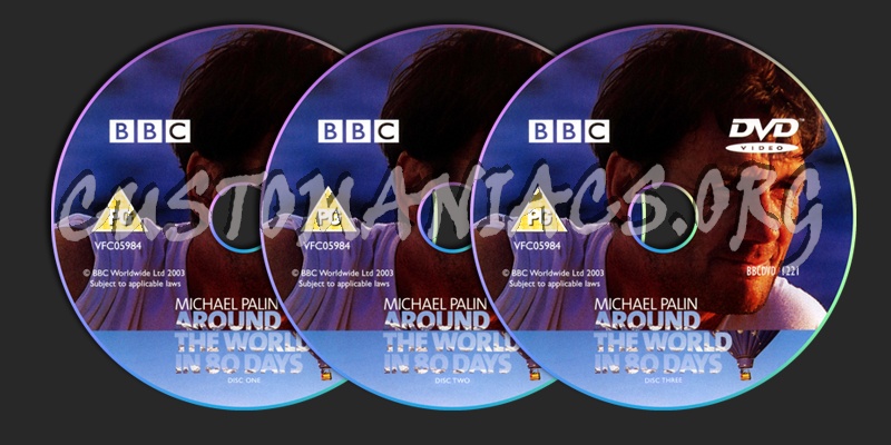 Michael Palin Around The World In 80 Days dvd label