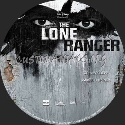 The Lone Ranger dvd label