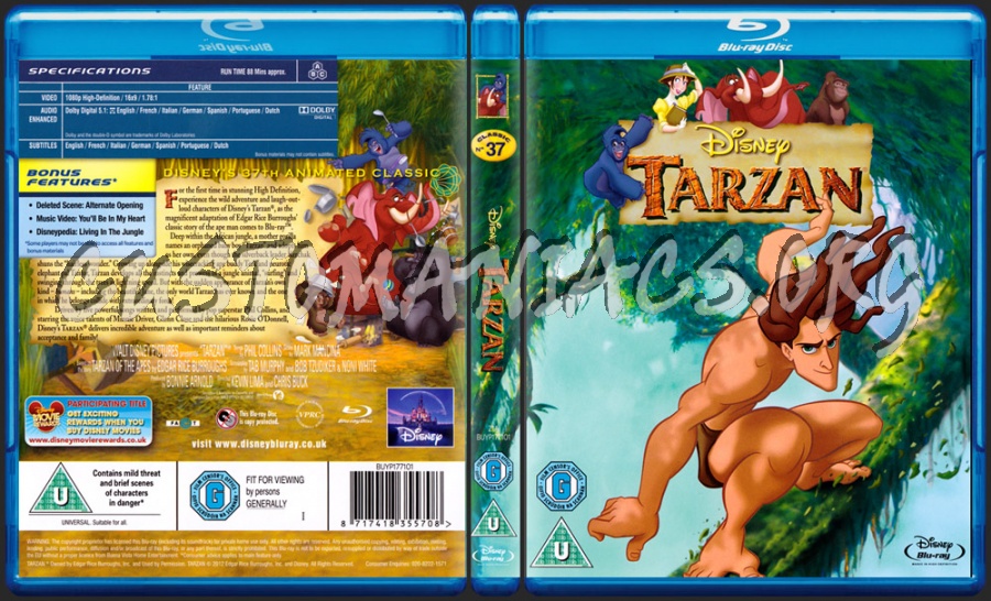 Tarzan blu-ray cover