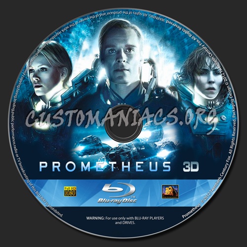 Prometheus blu-ray label