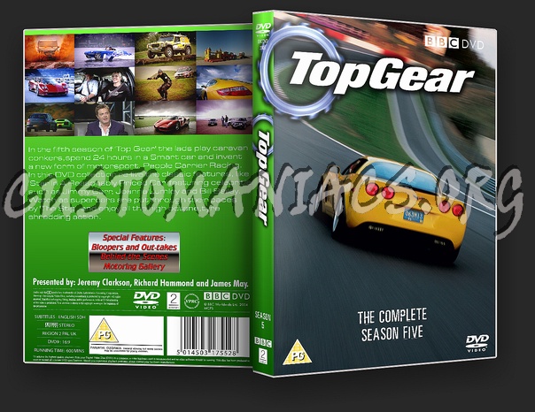 Top Gear Season Five dvd cover