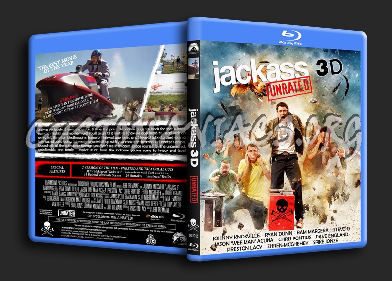 Jackass 3D blu-ray cover