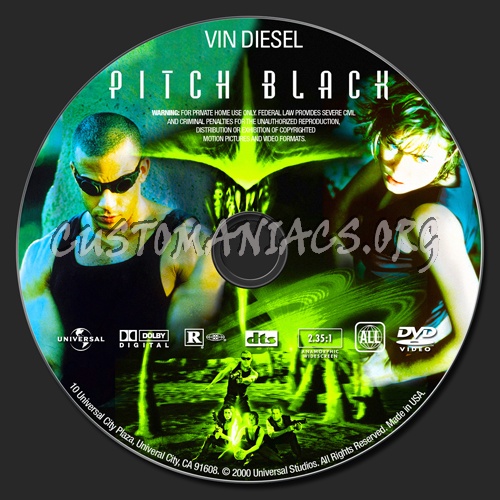 Pitch Black dvd label