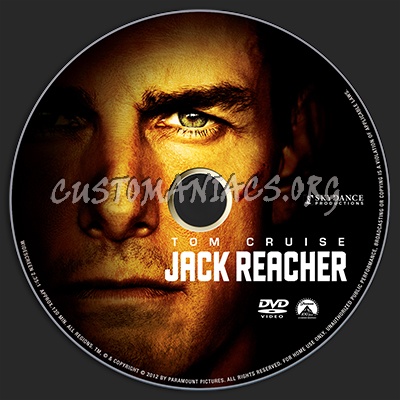 Jack Reacher dvd label