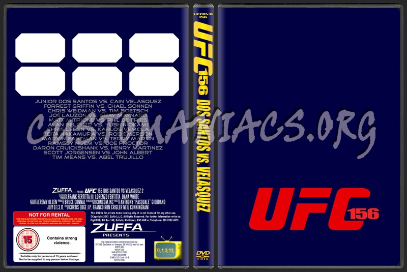 UFC Template dvd label