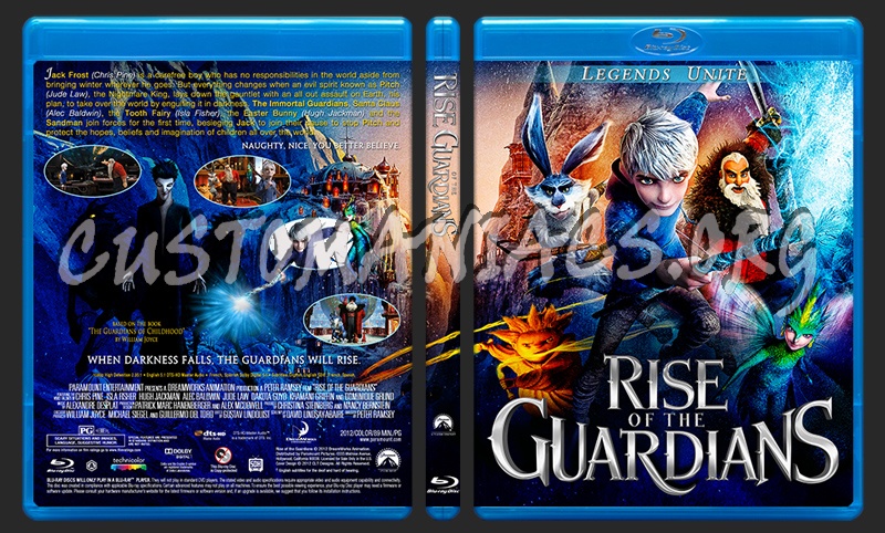 Rise Of The Guardians blu-ray cover