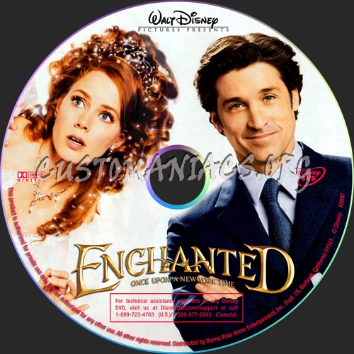 Enchanted dvd label