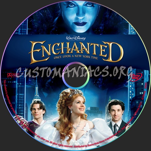 Enchanted dvd label