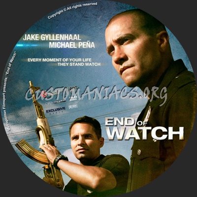 End of Watch dvd label