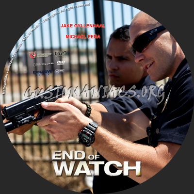 End of Watch dvd label