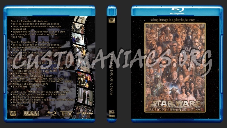 Star Wars Complete Saga 15mm blu-ray cover