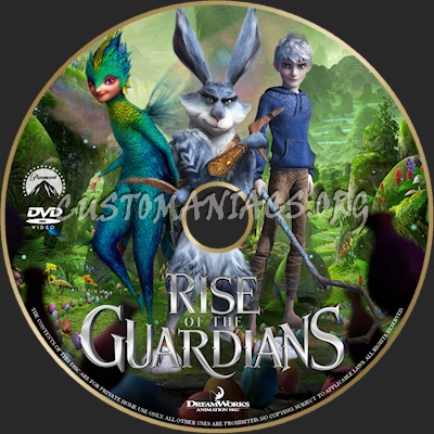 Rise of the Guardians dvd label