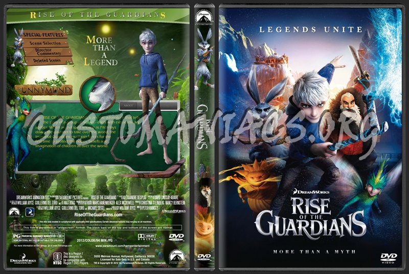 Rise of the Guardians dvd cover