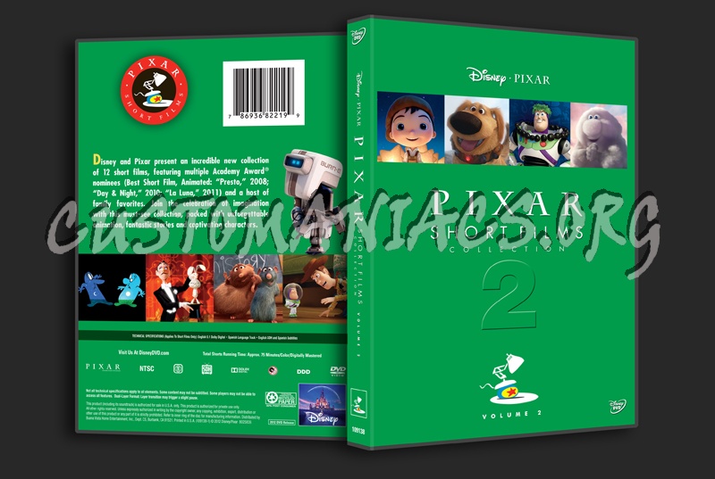 Pixar Short Films Collection Volume 2 dvd cover