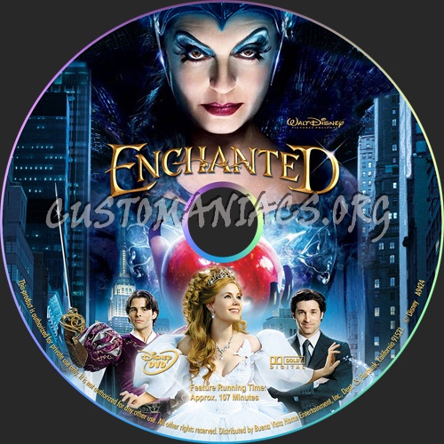 Enchanted dvd label