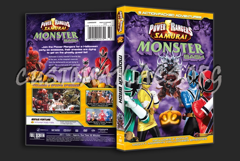 Power Rangers Samurai Monster Bash dvd cover