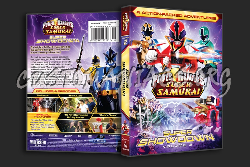 Power Rangers Super Samurai Super Showdown Volume 2 dvd cover