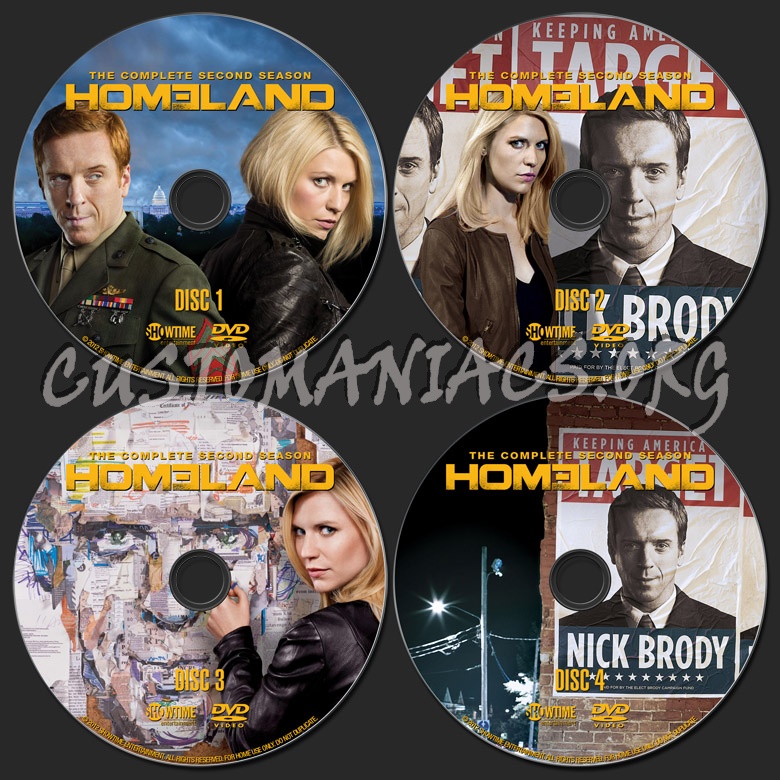 Homeland Season 2 dvd label