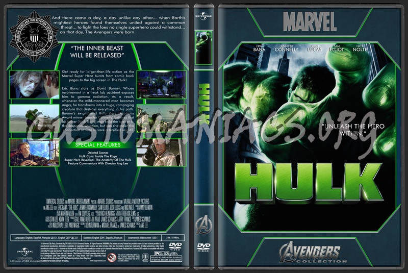 Avengers Collection - The Hulk dvd cover