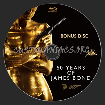 50 Years Of James Bond Bonus Disc blu-ray label