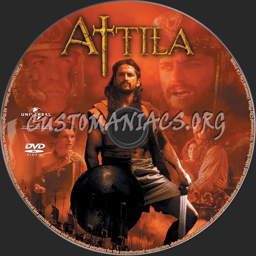 Attila dvd label