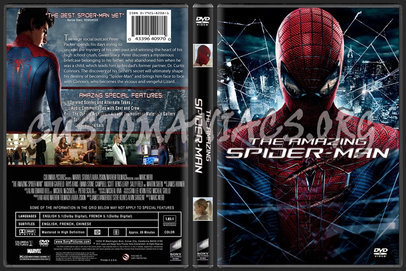 The Amazing Spider-Man dvd cover